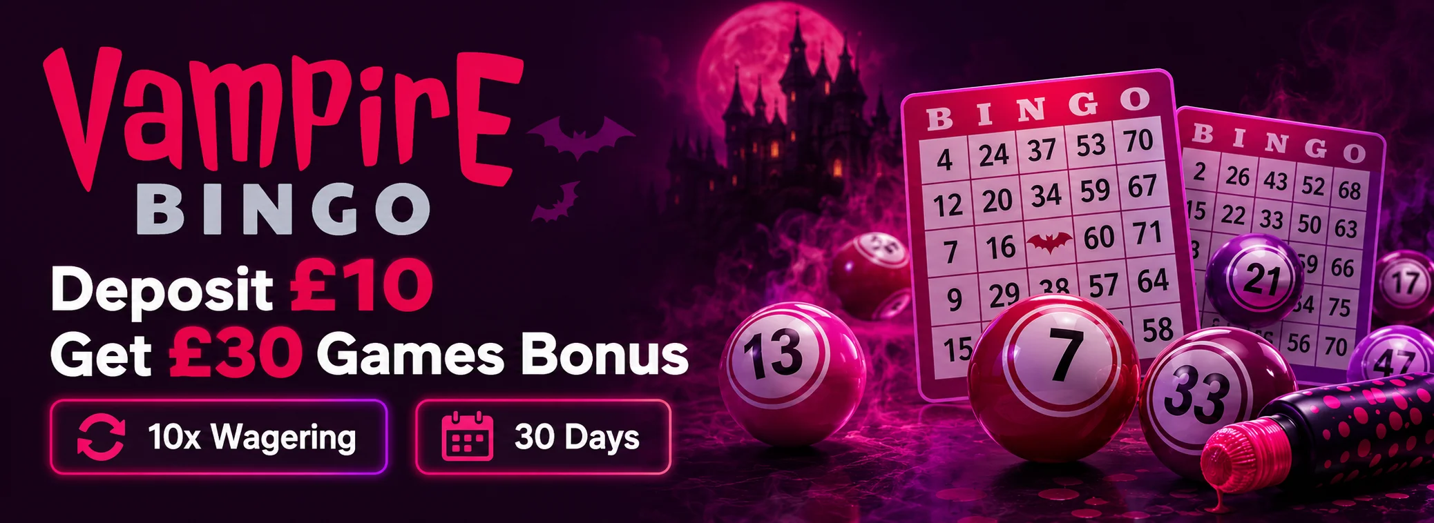Games bonus on a £10 deposit